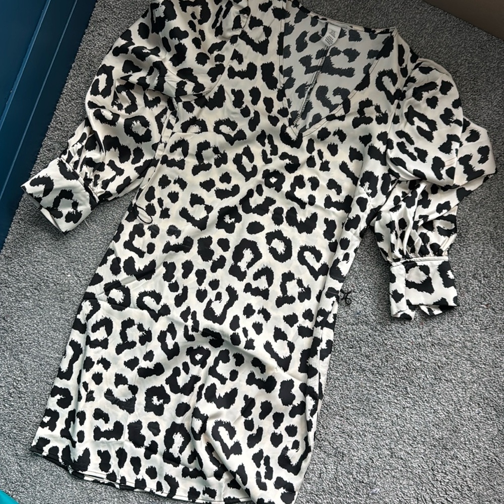 H&M XS leopard dress or shirt